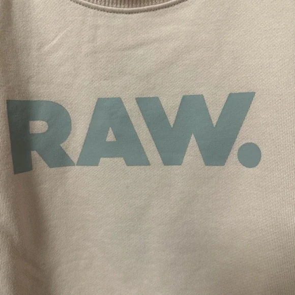 G-Star Raw Women Size Large Premium Core Raw Crewneck Sweatshirt Blush Pink - Picture 4 of 13